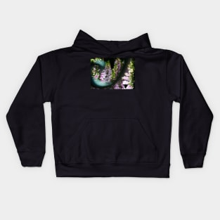 Peekaboo Foxglove Kids Hoodie